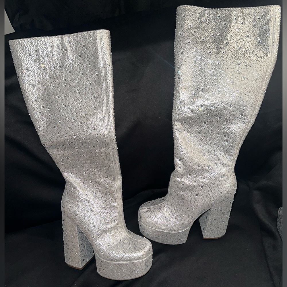 Jessica Simpson Rhinestone Embellished Knee high Boots